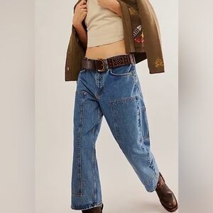 Re/Done The Shortie Jeans in Blue Mere. Size 25.